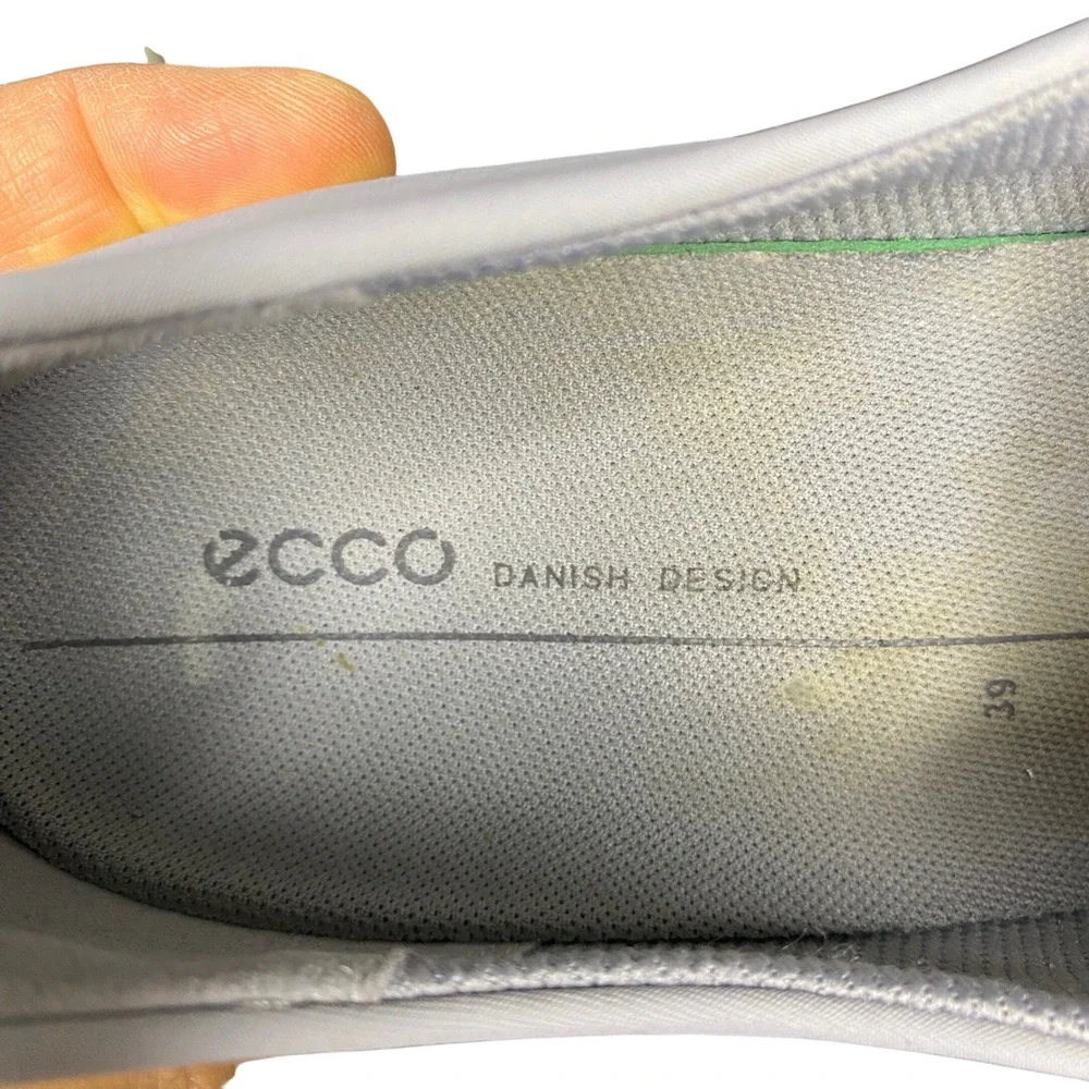 ECCO Danish Design Lavender Slip On Platform Sneakers Periwinkle Blue EU 39 US 8